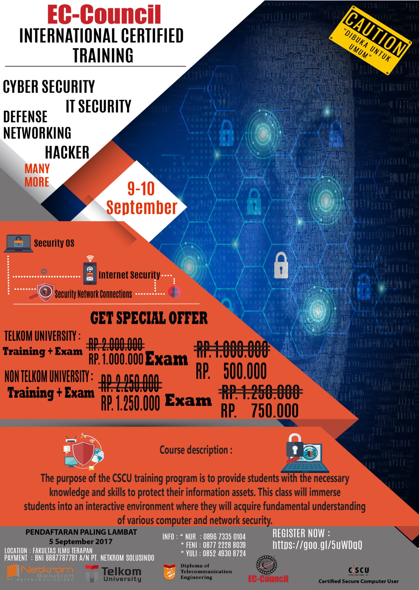 Sertifikasi Internasional CSCU by EC-Council